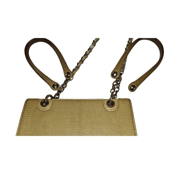 Gucci Honey Reptile Leather 2-way Bucket Bag w Chain Strap - Picture 11 of 16